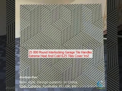 25000 باوند متداخلة المرافق البولية الممرات الطقس شديد الحرارة والبرودة 6.25 البلاط تغطي 1m2