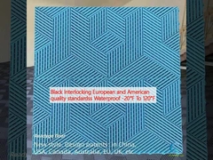 أسود متداخل مع معايير الجودة الأوروبية والأمريكية مقاوم للماء -20 درجة فهرنهايت إلى 120 درجة فهرنهايت