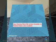 سهلة التنظيف 18 ملم سطح الضلع متانة مقاومة للأشعة فوق البنفسجية العديد من الألوان المتاحة