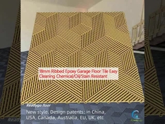 أرضية المرآب 18 ملم أرضية البوكسي المضغوطة سهلة التنظيف مقاومة للمواد الكيميائية / الزيت / البقع