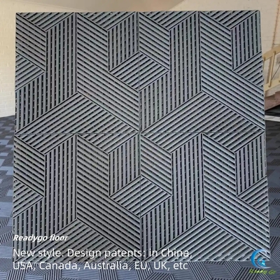 ODM ورشة العمل المنجم أرضية بلاط الرمادي أرضية سباق 400x400mm