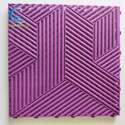 سهل التركيب لأرضية المرآب ضمان لمدة سنتين مواد خام جديدة من البولي بروبلين عالية الجودة